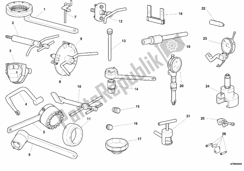 All parts for the Workshop Service Tools, Engine of the Ducati Supersport 750 SS 2001